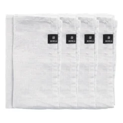 Serviette Sunshine lot de 4, blanc