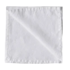 Serviette Washed linen, Blanchi blanc