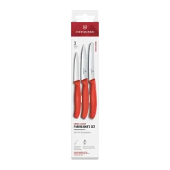 Set de couteaux d'office Victorinox Swiss Classic 3 pièces, Noir