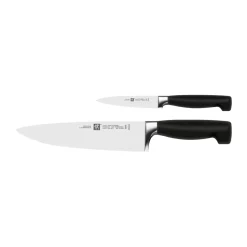 Set de couteaux Zwilling Four Star 2 pièces, Noir-acier inoxydable