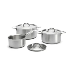 Set de casseroles Alchimy de Buyer avec couvercle 6 pièces, Acier inoxydable