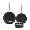 Set de casseroles et poêles Combekk Element, 4 pièces, Black