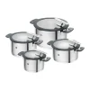Set de casseroles/grandes casseroles Zwilling Simplify 8 pièces, Acier inoxydable