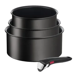 Set de casseroles Ingenio Unlimited 4 pièces, Noir