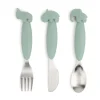 Set de couverts Easy-grip Deer Friends 3 pièces, Vert