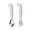 Set de couverts Easy-grip Deer Friends 2 pièces, Sable