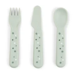 Set de couverts Happy Dots foodie 3 pièces, Vert
