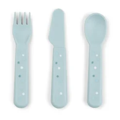 Set de couverts Happy Dots foodie 3 pièces, Bleu