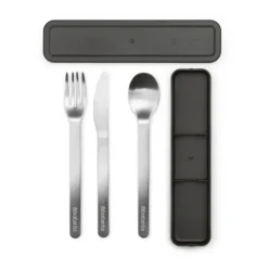 Set de 3 couverts Make & Take, Gris foncé