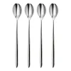 Set de 4 cuillères à latte Hidcote Bright, Acier inoxydable