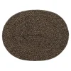 Set de table Ella oval, Noir