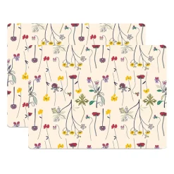 Set de table Herbarium 30x40 cm, lot de 2, Off-white