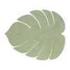 Set de table Monstera Leaf Hippo L, Vert olive