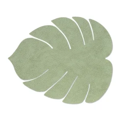 Set de table Monstera Leaf Hippo L, Vert olive