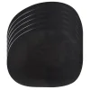Set de table Raw cuir, lot de 6, Noir