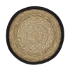 Set de table rond Emil, naturel-noir