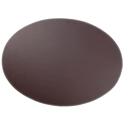 Set de table Ørskov cuir ovale, marron