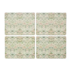Set de table Strawberry Thief 30x40 cm, lot de 4, Green