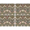 Set de table Strawberry Thief 30x40 cm, lot de 4, Marron