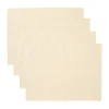 Set de table Uni 35x46 cm, lot de 4, Beige crémeux