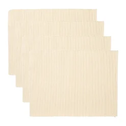 Set de table Uni 35x46 cm, lot de 4, Beige crémeux