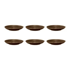 Soucoupe à café Terra Ø 12 cm, lot de 6, Earth Brown
