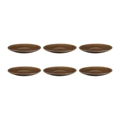 Soucoupe à café Terra Ø 16,1 cm, lot de 6, Earth Brown