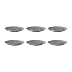 Soucoupe à café Terra Ø 16,1 cm, lot de 6, Pearl Grey