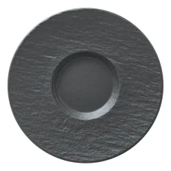 Soucoupe Manufacture Rock Ø15,5 cm, Noir
