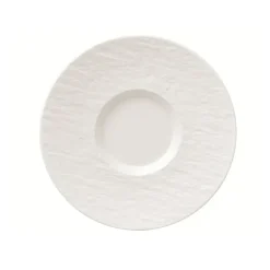 Soucoupe Manufacture Rock Ø15,5 cm, Blanc