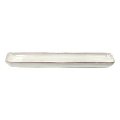 Soucoupe rectangulaire Nordic Sand, 12,5x35 cm