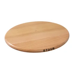Sous-plat magnétique ovale en hêtre Staub, 29 cm