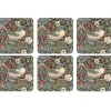 Sous-verre Strawberry Thief lot de 6, Marron