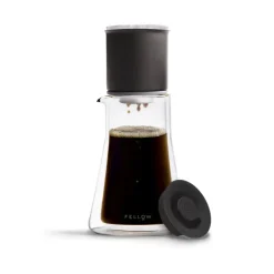 Stagg XF pour-over set, Matte black-clear glass