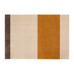 Stripes by tica tapis de couloir horizontal, Ivory-dijon-brown, 90x130 cm