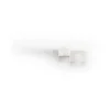 Support pour chiffon et éponge avec ventouse, Blanc