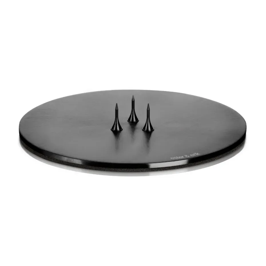 Support pour bougies ester & erik Ø9 cm mat, Noir