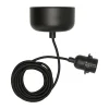 Suspension de plafond avec câble de 250 cm, Noir