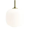 Suspension VL45 Radiohus Ø17,5cm, Brass-white opal glass
