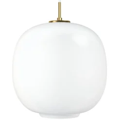Suspension VL45 Radiohus Ø37cm, Brass-white opal glass