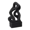 Symbiosis sculpture Art piece 29 cm, Noir
