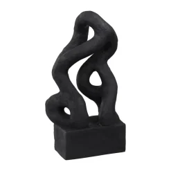 Symbiosis sculpture Art piece 29 cm, Noir