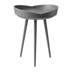Table à plateau D106 Bakkedal Ø38 cm, Beech dark blue painted