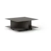 Table basse Develius EV3, Steel stone grey, Ø89x40 cm