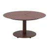 Table basse Peace, Zin red, Ø80x40 cm