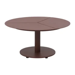 Table basse Peace, Zin red, Ø80x40 cm