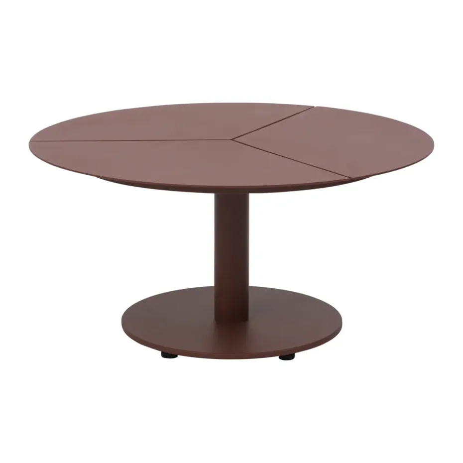 Table basse Peace, Zin red, Ø80x40 cm