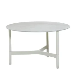 Table basse Twist medium Ø70 cm, Fossil grey-white