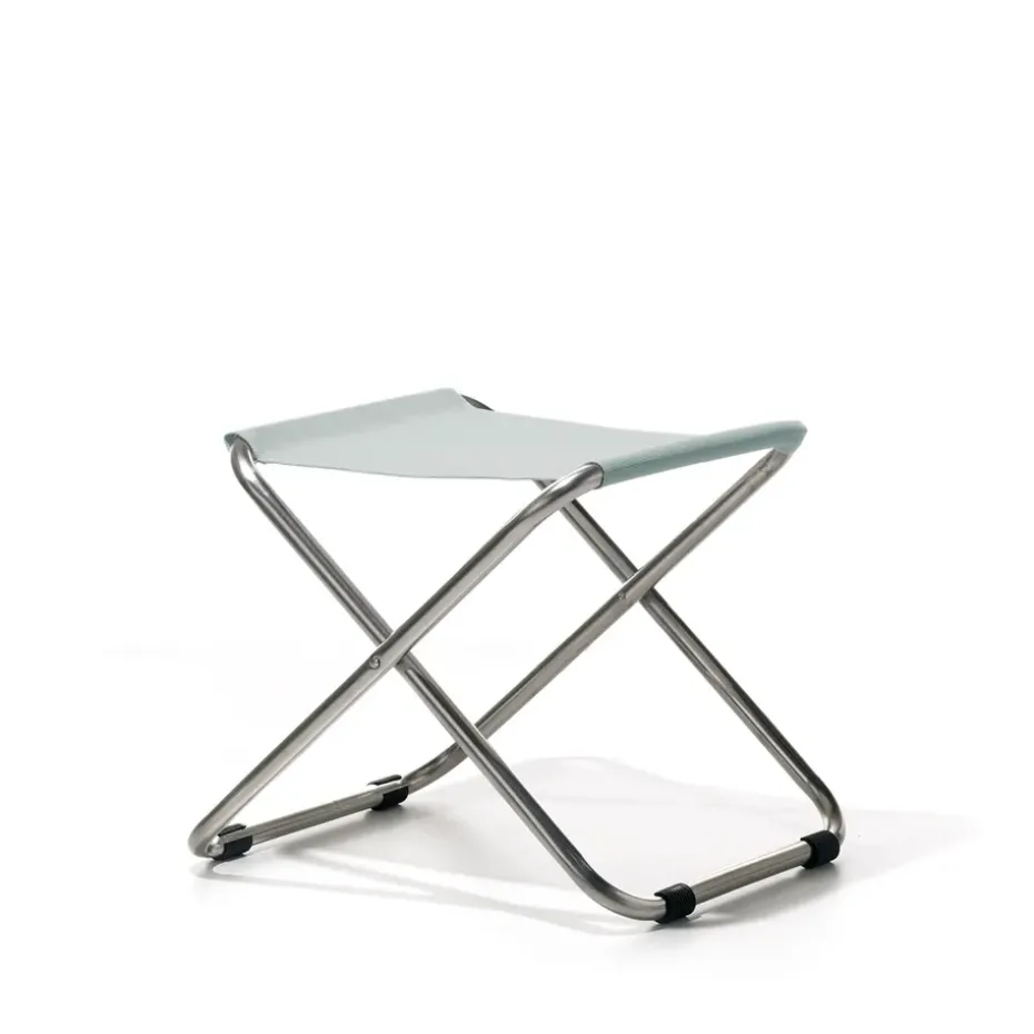 Tabouret Chico, Sage green-support en aluminium