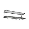 Étagère à chapeaux Classic 650, noir/chrome, 2 niveaux, 60 cm